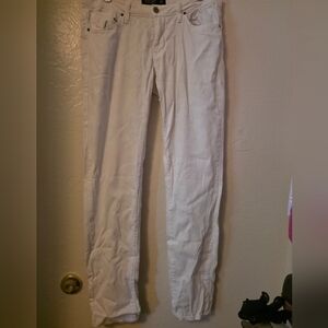 Just Black Size 29 White Jeans 29" Long